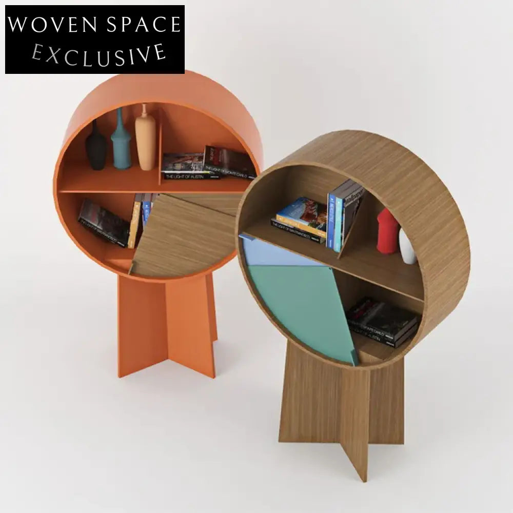 Elegant Solid Wood Side Display Cabinet for Living Room Home Office Storage