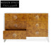 Elegant Solid Wood Sideboard with Drawers, Modern Dining Room Storage Cabinet