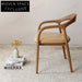 Elegant Solid Wood Upholstered Dining Chair for Cafe Restaurant Home Seating