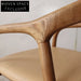 Elegant Solid Wood Upholstered Dining Chair for Cafe Restaurant Home Seating