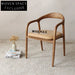 Elegant Solid Wood Upholstered Dining Chair for Cafe Restaurant Home Seating
