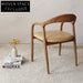 Elegant Solid Wood Upholstered Dining Chair for Cafe Restaurant Home Seating