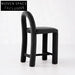 Elegant Solid Wood Velvet High Bar Stool for Kitchen Island