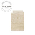 Elegant Square Natural Marble Luxury Modern Side End Table