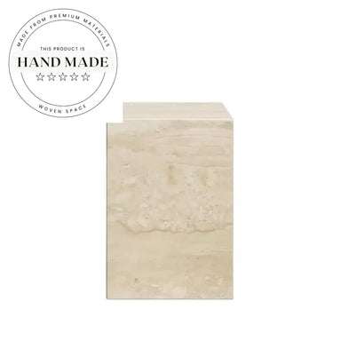 Elegant Square Natural Marble Luxury Modern Side End Table