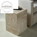 Elegant Square Natural Marble Luxury Modern Side End Table