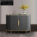 Elegant Stainless Frame Solid Wood Sideboard Cabinet TV Stand Furniture
