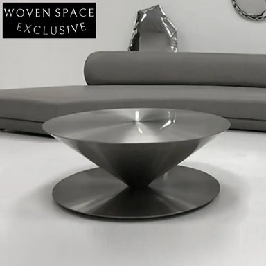 Elegant Stainless Steel Cone Coffee Table for Modern Living Room