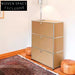 Elegant Stainless Steel Three-Layer Console Storage Cabinet for Living Room