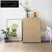 Elegant Stainless Steel Three-Layer Console Storage Cabinet for Living Room