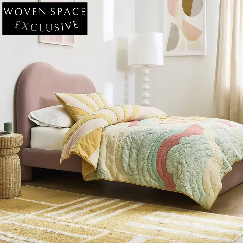 Elegant Striped Polyester Area Rug for Modern Living Room & Bedroom Floor