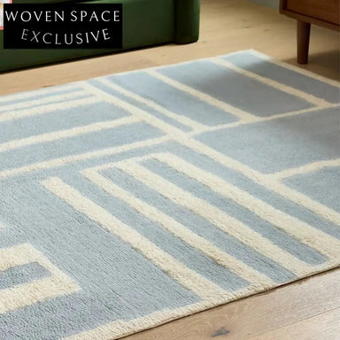 Elegant Striped Polyester Area Rug for Modern Living Room & Bedroom Floor