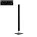 Elegant Tall Black Metal Cylinder Design Flower Vase