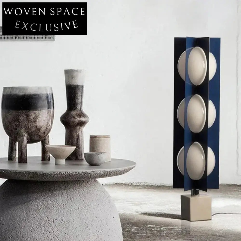 Elegant Tall Metal & Marble Base Standing Floor Light for Living Room Decor