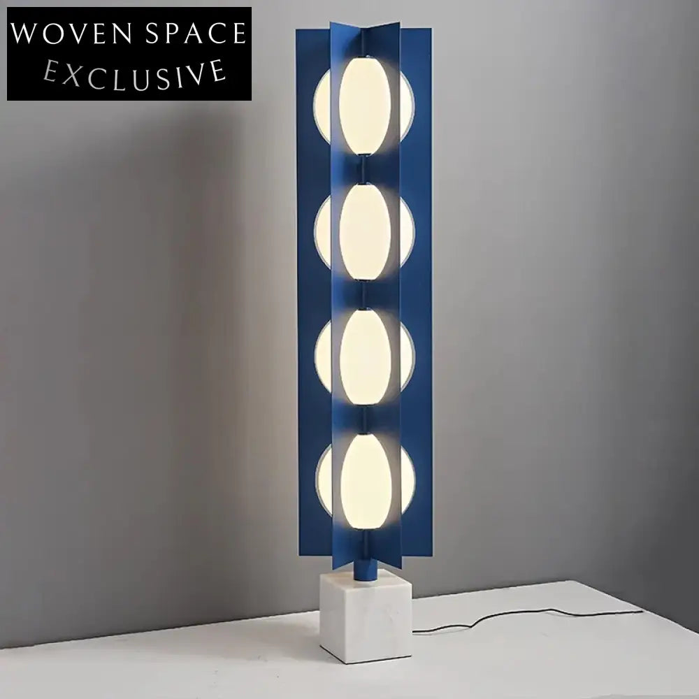 Elegant Tall Metal & Marble Base Standing Floor Light for Living Room Decor