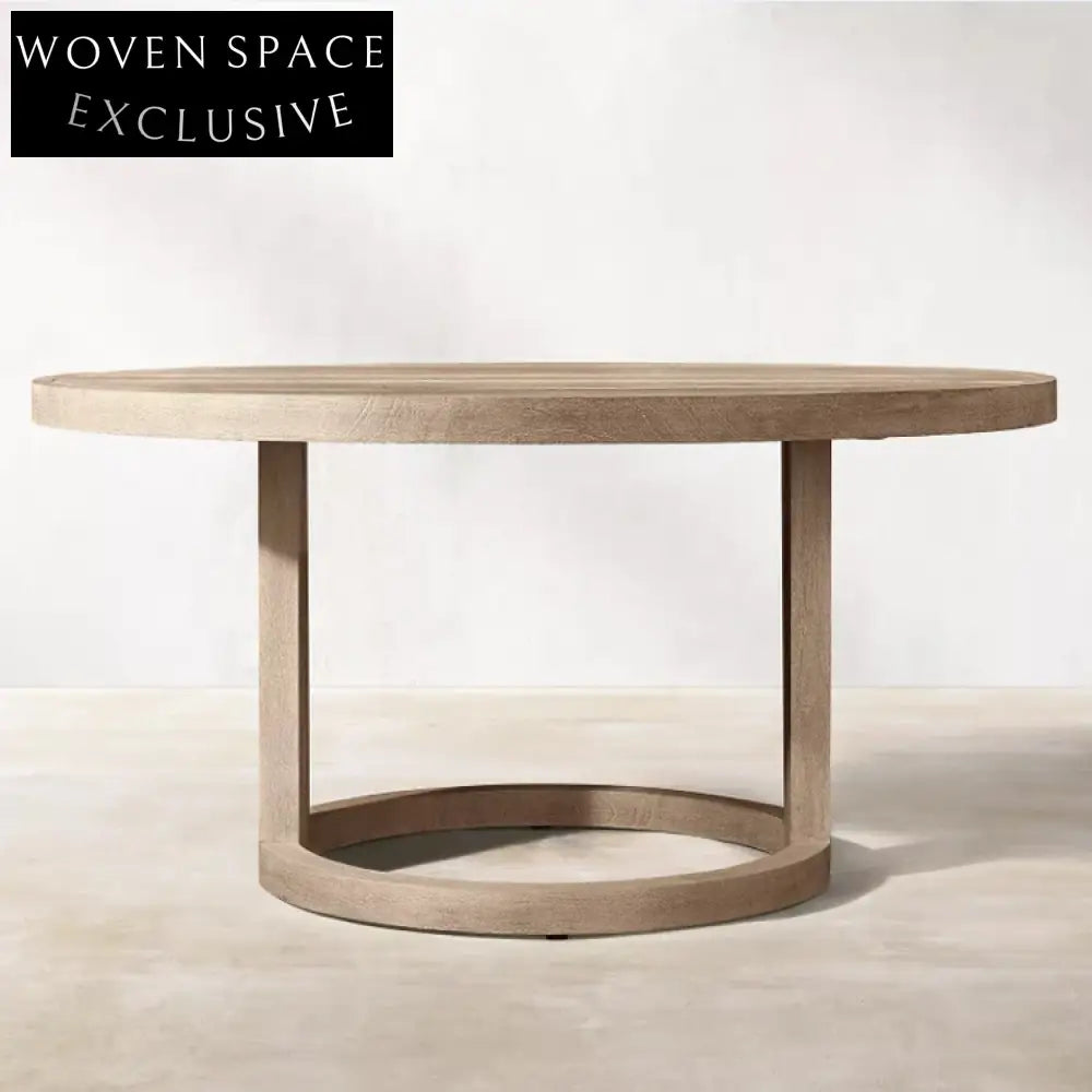 Elegant Teak Wood Outdoor Dining Set with Cushioned UV-Resistant Fabric Chairs