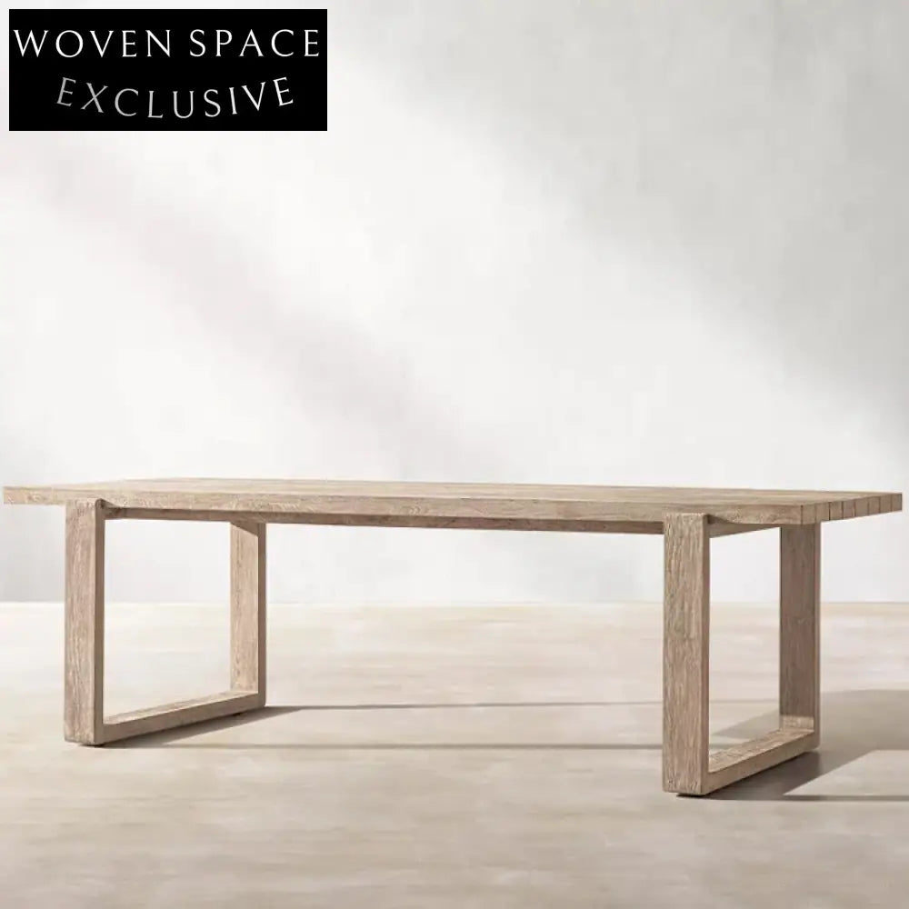 Elegant Teak Wood Rattan Outdoor Dining Chair for Bistro Cafe Patio