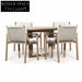 Elegant Teak Wood Round Outdoor Dining Table for Patio & Garden Gatherings