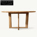 Elegant Teak Wood Round Outdoor Dining Table for Patio & Garden Gatherings