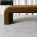 Elegant Teddy Velvet Tufted Bench, Living Room Bedroom Bed End Stool