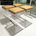 Elegant Transparent Acrylic Bar Stool with PU Leather Upholstery