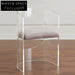 Elegant Transparent Acrylic Curved Backrest Modern Dining Chair