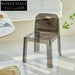 Elegant Transparent Stackable Acrylic Dining Chair for Modern Home & Cafe