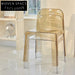 Elegant Transparent Stackable Acrylic Dining Chair for Modern Home & Cafe