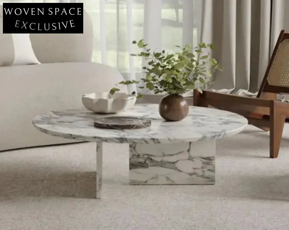 Elegant Oval Natural Travertine Coffee Table for Luxury Living Room Decor
