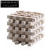 Elegant Travertine Decorative Art Set Modern Abstract Home Hotel Decor Piece