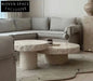 Elegant Travertine Italian Handcrafted Coffee Table