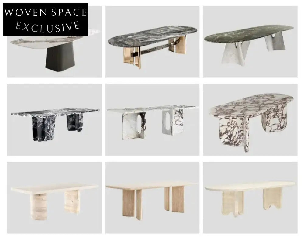 Elegant Travertine Italian Handcrafted Coffee Table