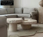 Elegant Travertine Italian Handcrafted Coffee Table