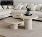 Elegant Travertine Italian Handcrafted Coffee Table