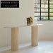 Elegant Travertine Marble Console Table, Entry Hall Dining Accent