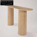 Elegant Travertine Marble Console Table, Entry Hall Dining Accent
