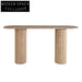 Elegant Travertine Marble Console Table, Entry Hall Dining Accent