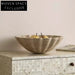 Elegant Travertine Shell Decorative Storage Tray for Modern Home Decor, Marble Dish