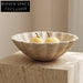 Elegant Travertine Shell Decorative Storage Tray for Modern Home Decor, Marble Dish