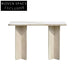 Elegant Travertine Stone Marble Console Table for Modern Living Room Entryway