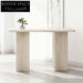 Elegant Travertine Stone Marble Console Table for Modern Living Room Entryway