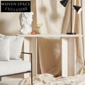 Elegant Travertine Stone Marble Console Table for Modern Living Room Entryway