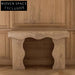 Elegant Travertine Stone Natural Marble Minimalist Console Table for Living Room