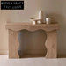 Elegant Travertine Stone Natural Marble Minimalist Console Table for Living Room