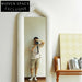 Elegant Triangle Full Length Floor Mirror, Wood Frame Standing Dressing Mirror