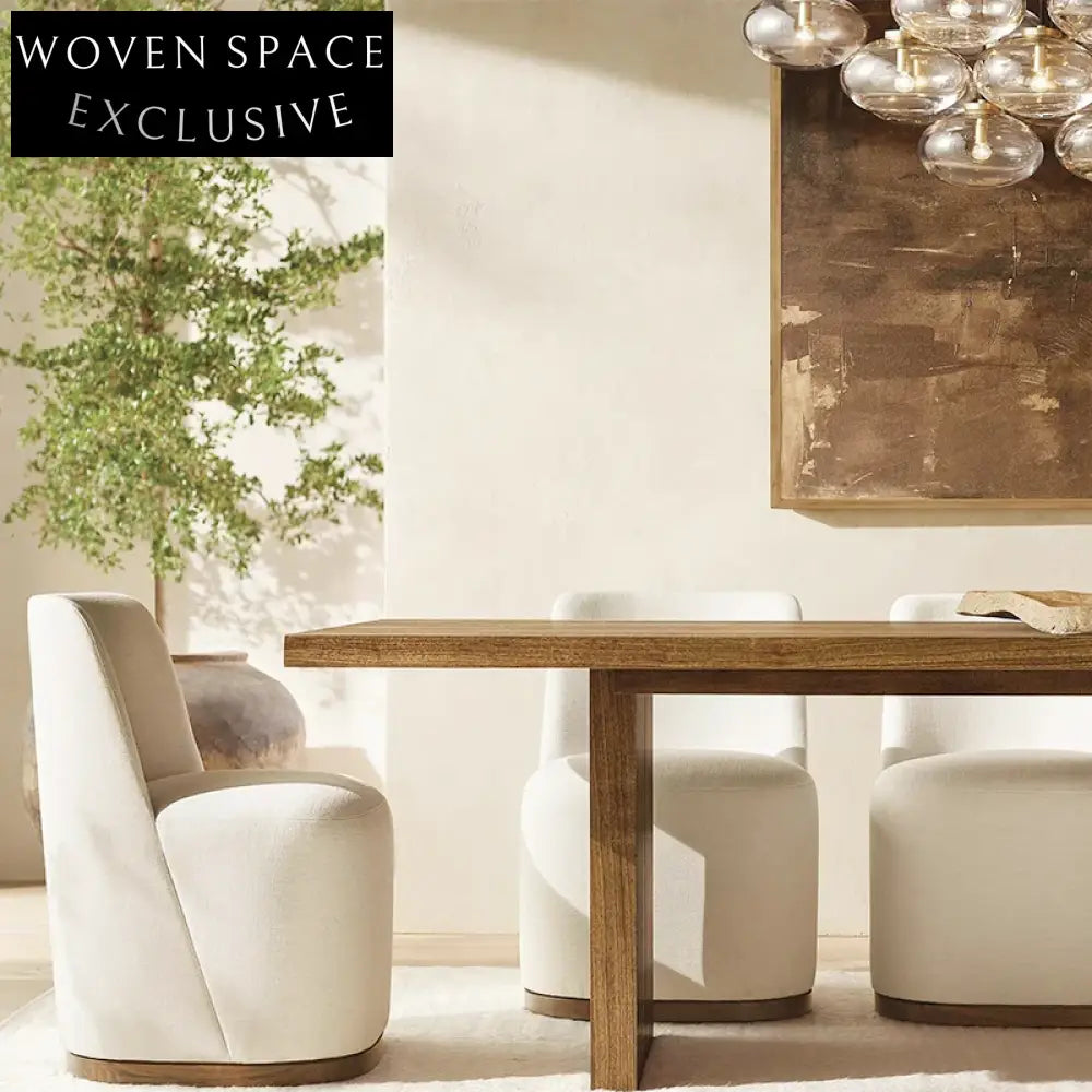 Elegant Upholstered Linen Fabric High Back Armless Accent Leisure Dining Chair