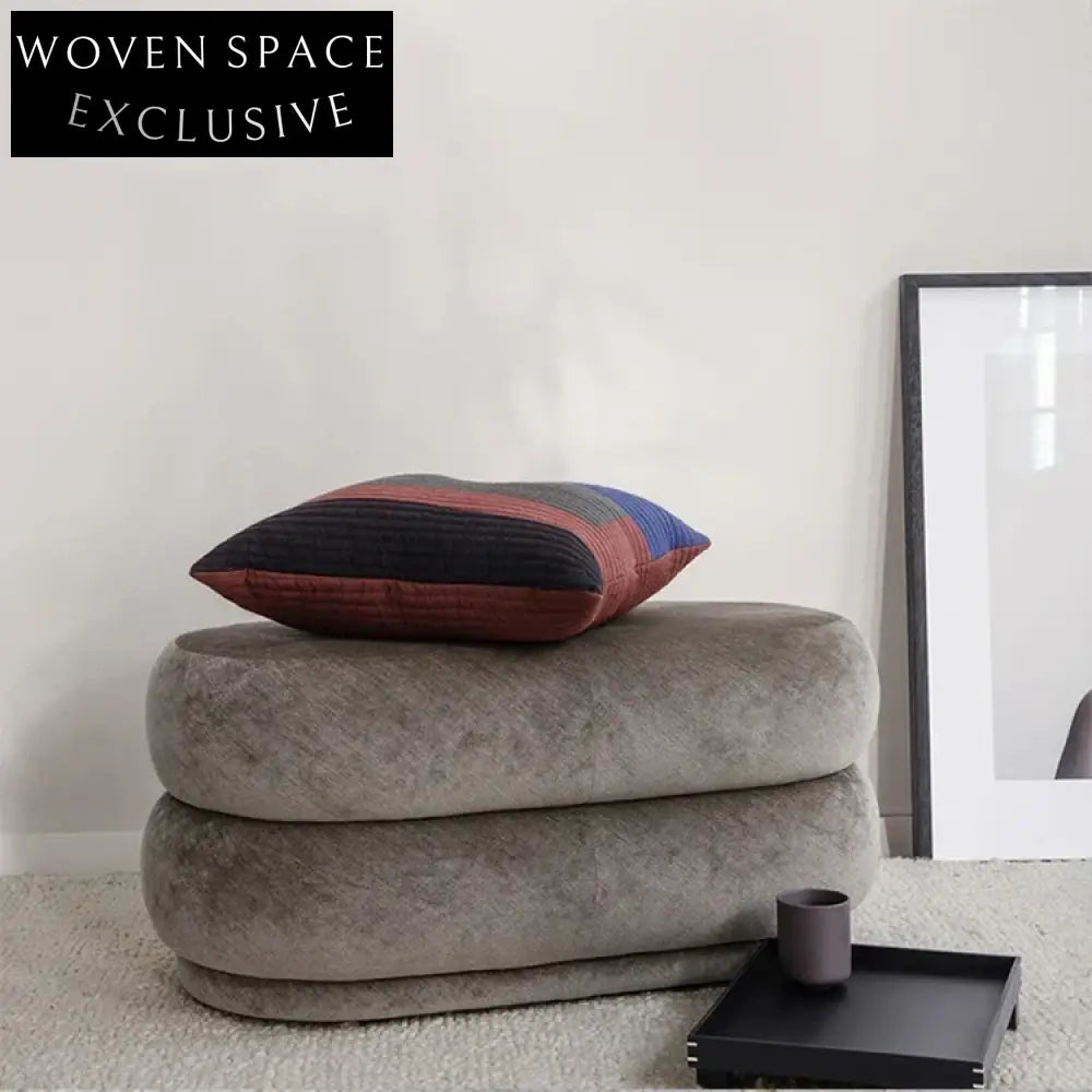 Elegant Velvet Accent Stool, Modern Round & Rectangular Ottoman