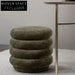 Elegant Velvet Accent Stool, Modern Round & Rectangular Ottoman