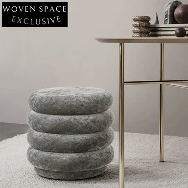Elegant Velvet Accent Stool, Modern Round & Rectangular Ottoman