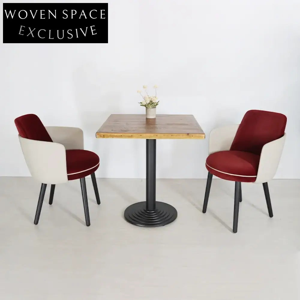 Elegant Velvet Arm Dining Chair with Fiberglass Frame for Modern Interiors